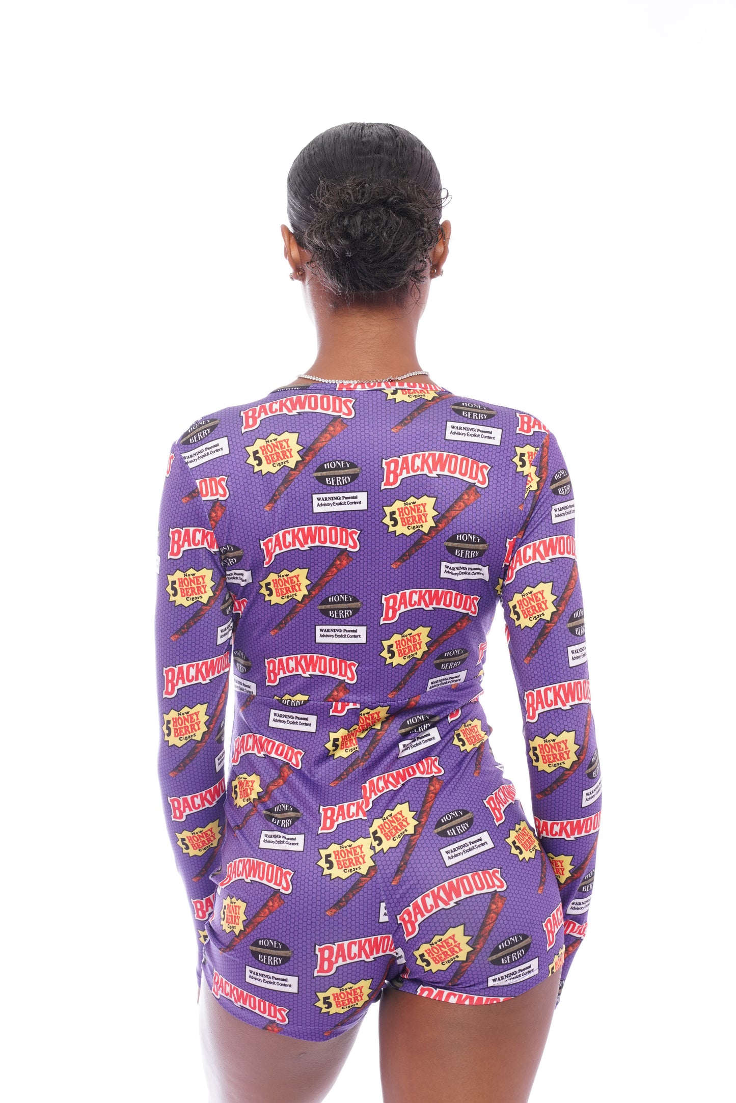 Purple Woodz Long Sleeve Onesie