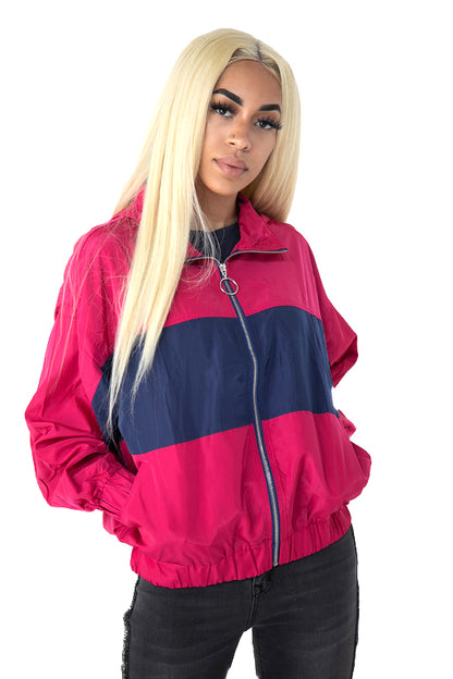 Pink Priority Windbreaker Jacket
