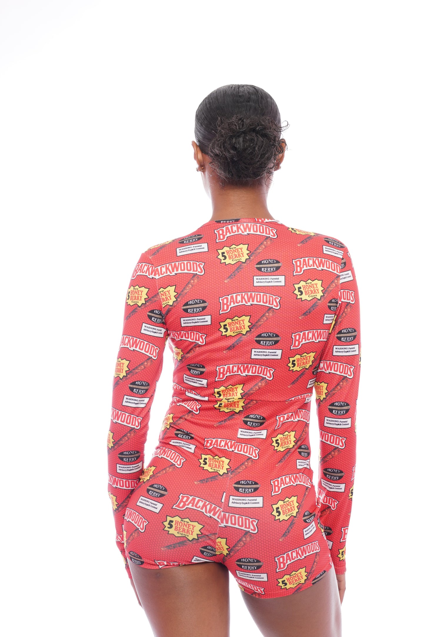 Red Woodz Long Sleeve Onesie