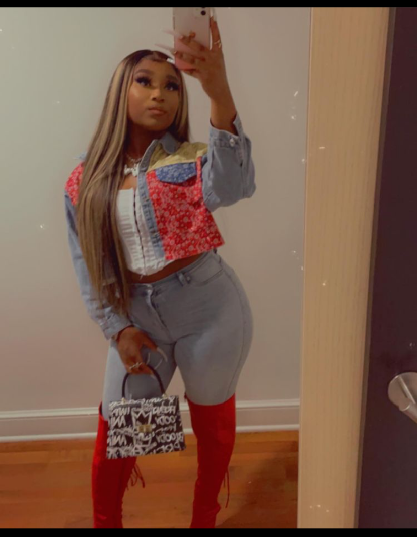 Denim Bandana Patch Jacket