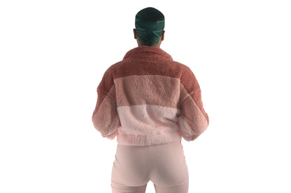 Pink Teddy Zipper Jacket