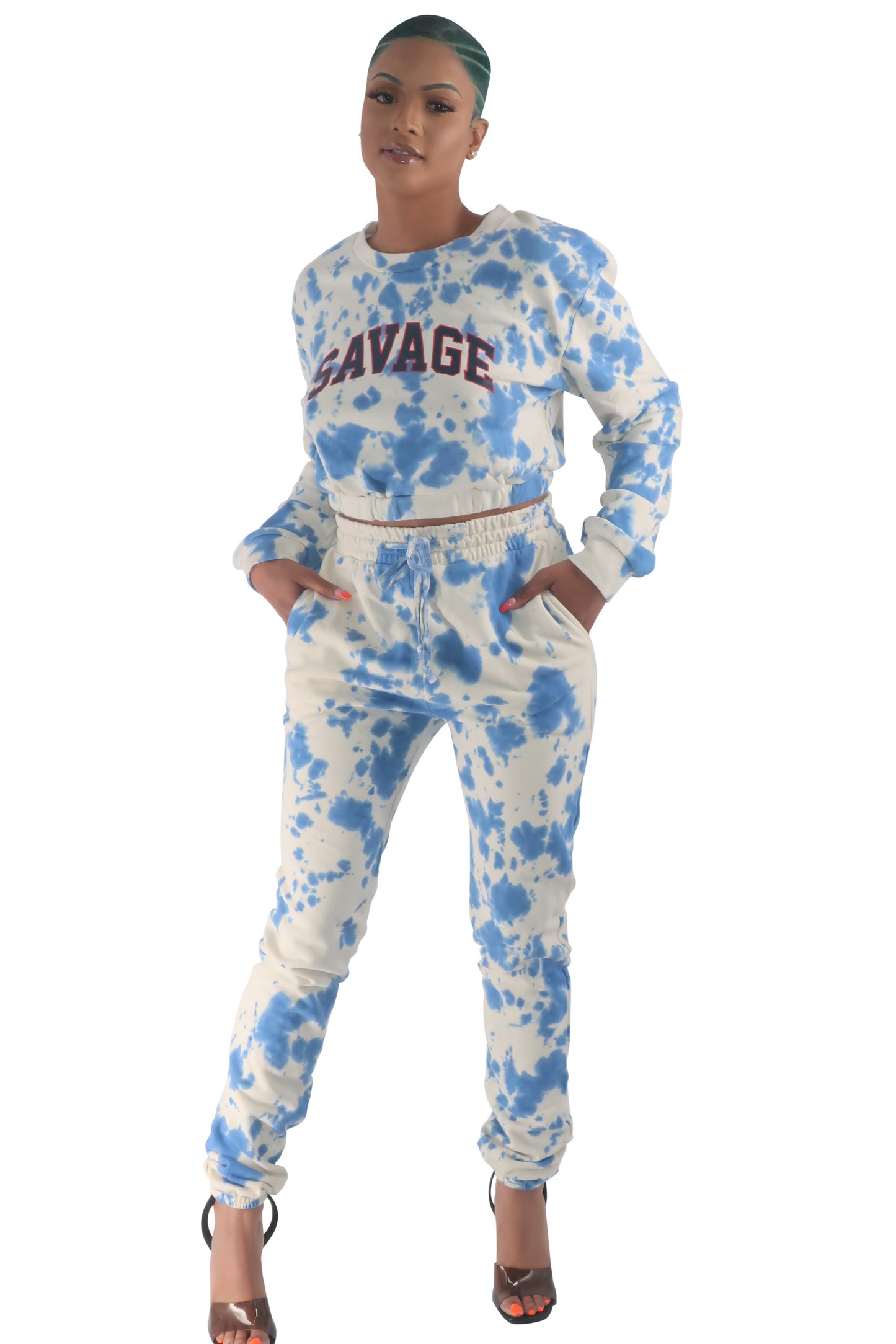 Blue Savage Two Piece Crop Set