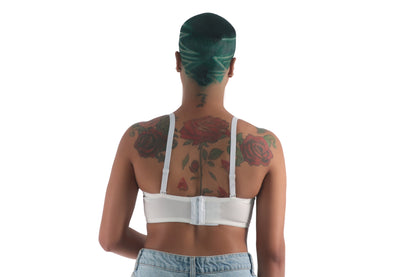 White Pearl Crystal Bra Top