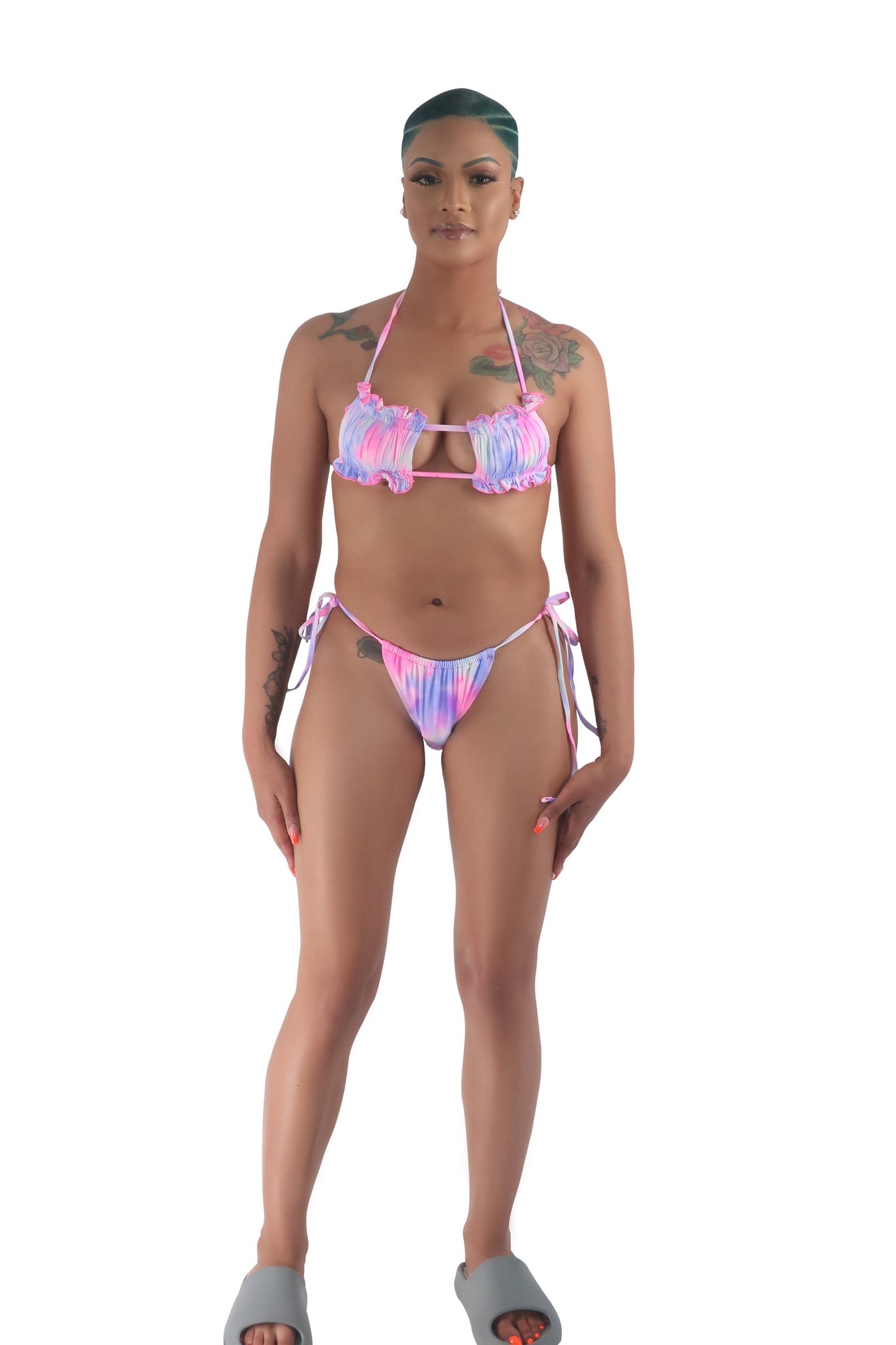 Tie Dye Bandeau Bikini