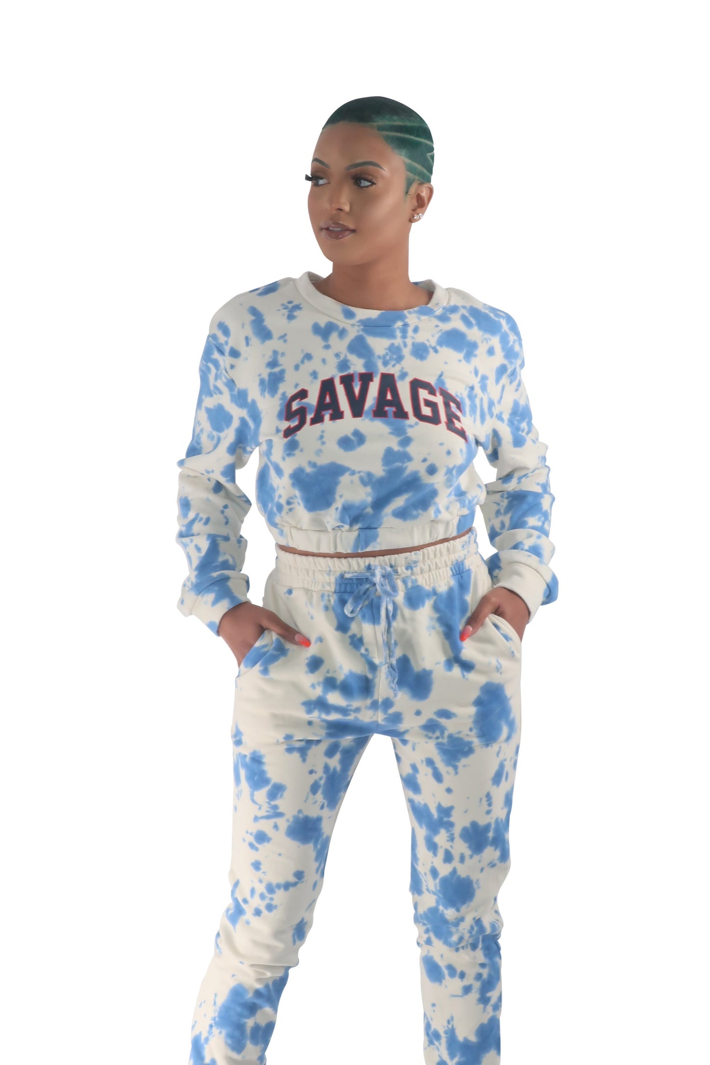 Blue Savage Two Piece Crop Set