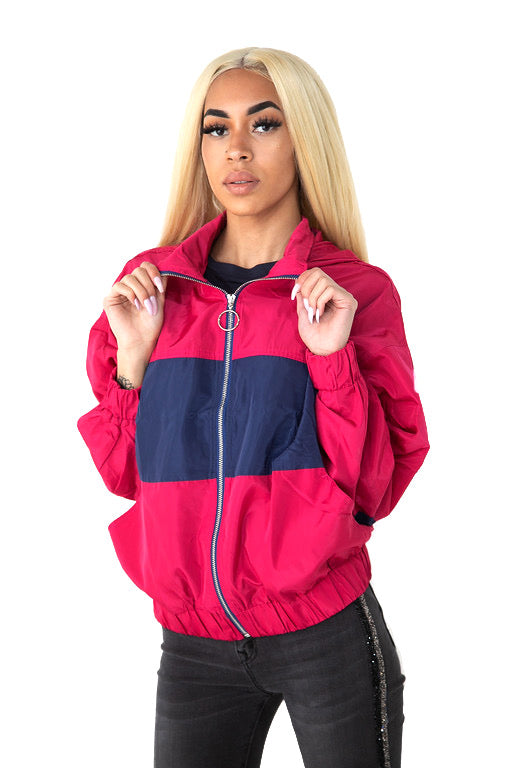 Pink Priority Windbreaker Jacket
