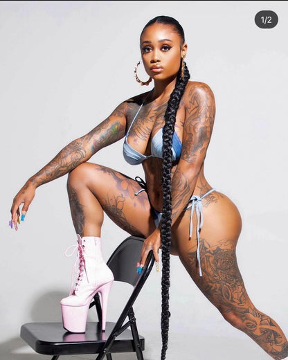 Denim Patchwork Bikini