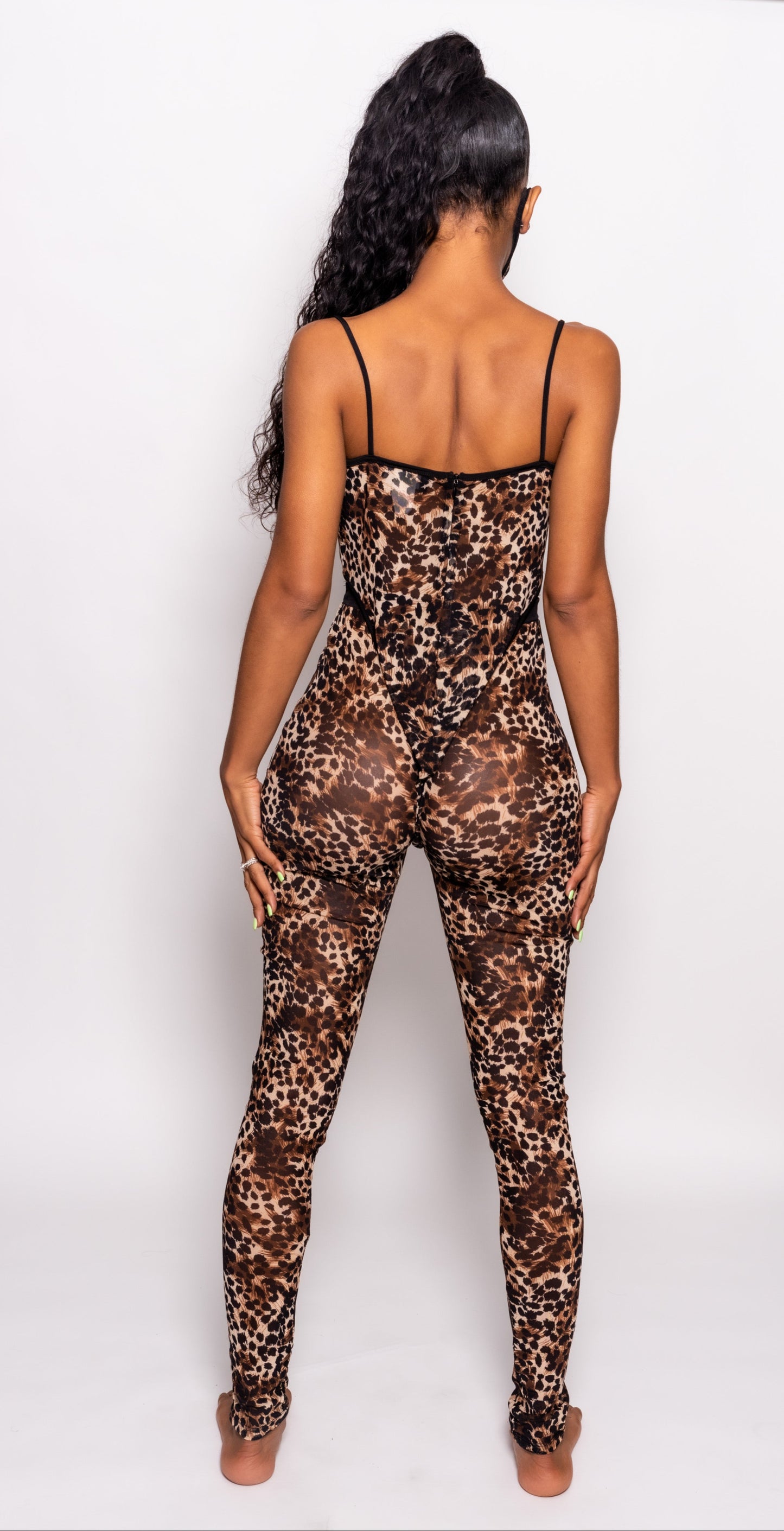 Mesh Cheetah Legging Set