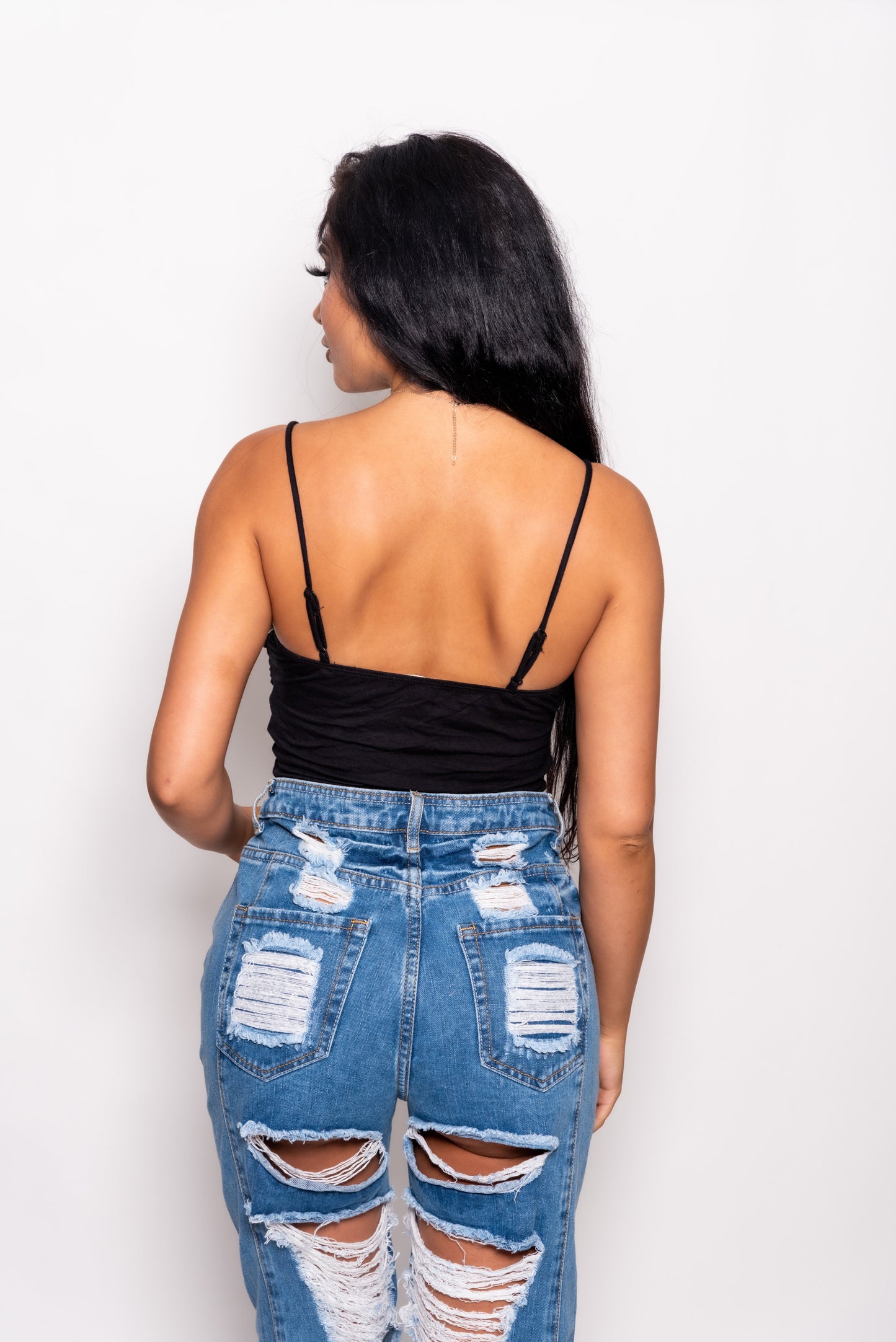 Black front twist Shirt