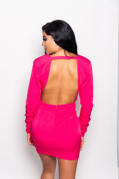 Hot Pink Ruffle Tea Party Dress